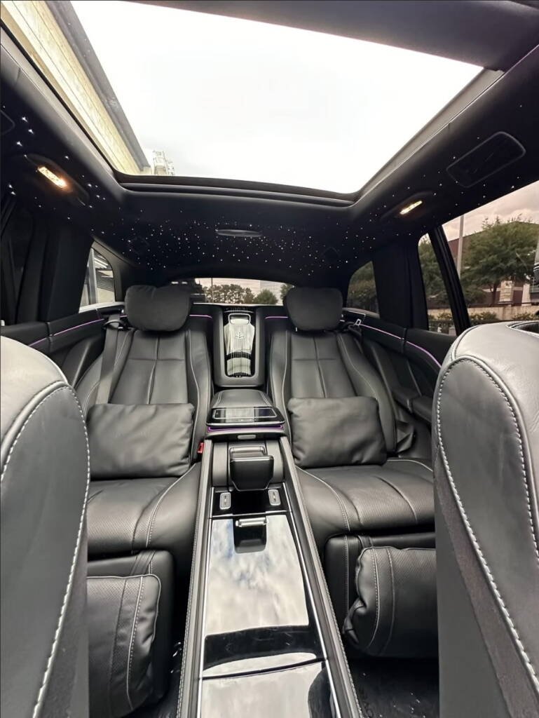 Interior of Maybach GLS600 with executive rear seats - Atlanta exotic rentals