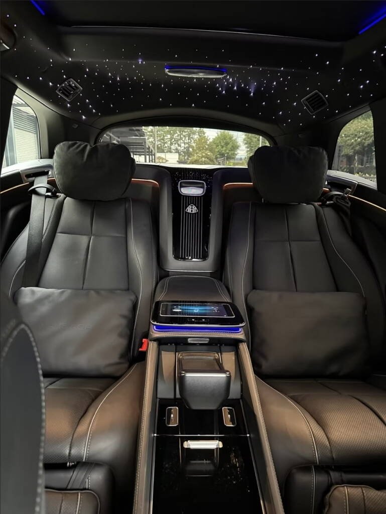 Interior of Maybach GLS600 with executive rear seats - Atlanta exotic rentals