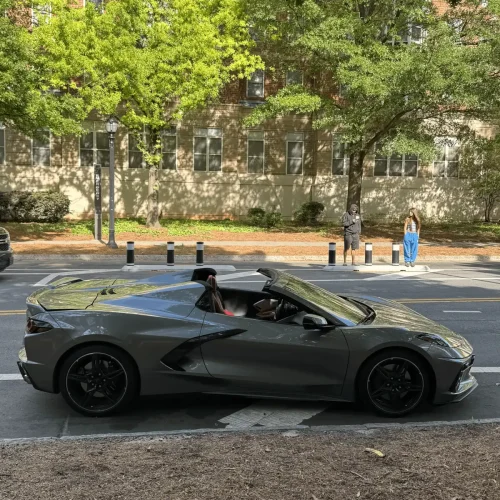 Corvette C8 convertible with top down - convertible rental Atlanta